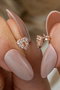 Heliophilia Silver Pendientes de Plata de Ley 925 con Oro Rosa y Circón